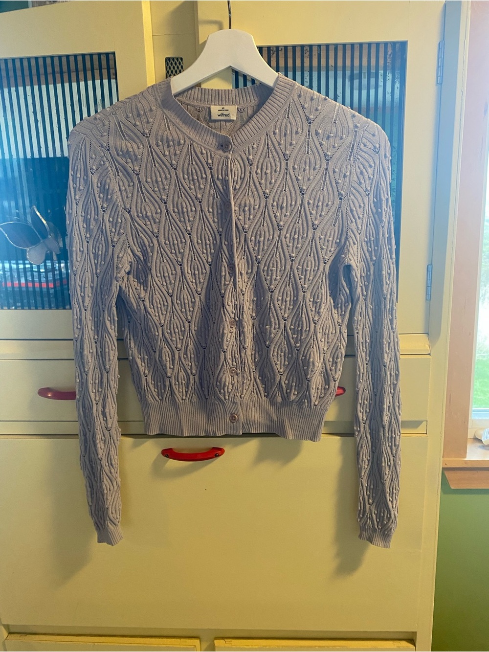 Aritzia - Wilfred Lilac Cardigan